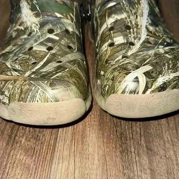 Crocs Camo All-Terrain Clog Mens Size 5 Women’s size 7 Adjustable Strap EUC‎ main image 6
